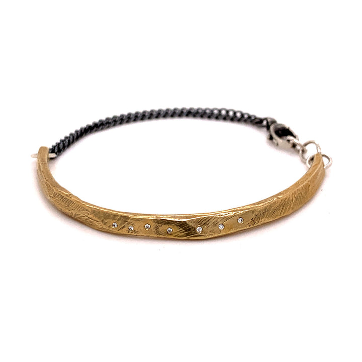 The Bronze Simple Bracelet tells you and the universe - you're worth it!