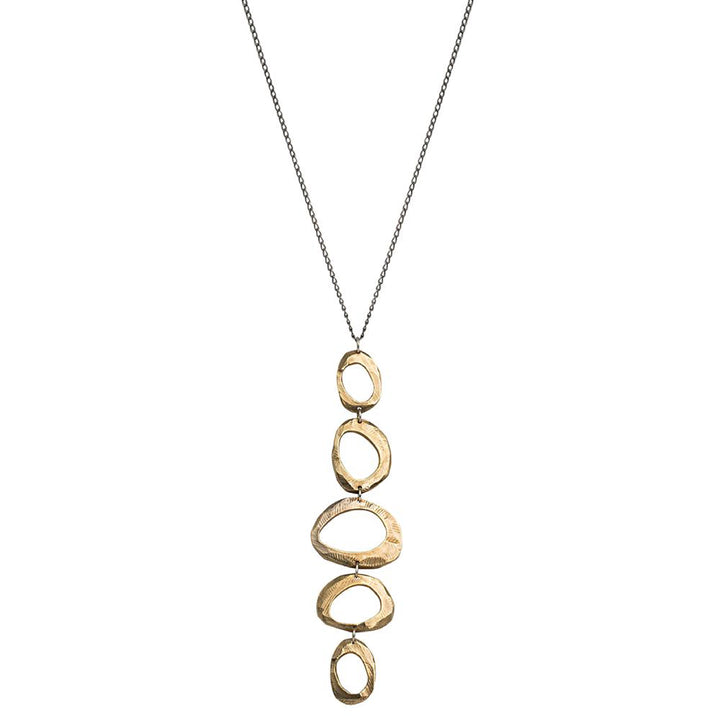 Bronze Mystic 5 Oval Necklace-Chikahisa Studio